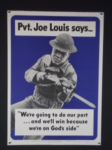Pvt。第二次世界大战的乔·路易（Joe Louis）海报。