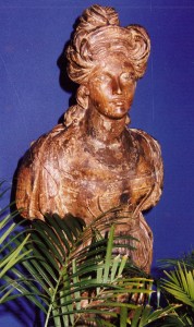 Sister figure head displayed on Royal Sea Viking