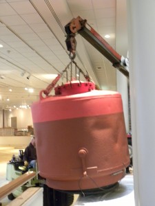 not much clearance lifting it out of the gallery