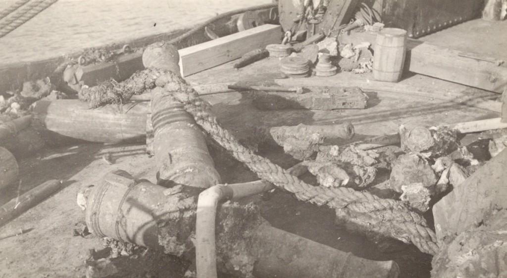 1934年，从约克河打捞出来的物品。