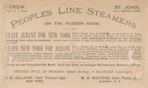 111 - People's Line trade card, 1880年(2)