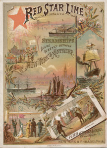 33 -红星航运公司，轮船westerland客舱乘客名单，1891 (1)