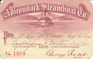 Adirondack Steamboat公司，1898（1）