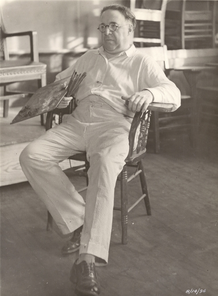 1934年8月14日，Lopez Mezquita来到博物馆画了几幅肖像，他是西班牙裔协会的成员，该协会是由AM Huntington创立的