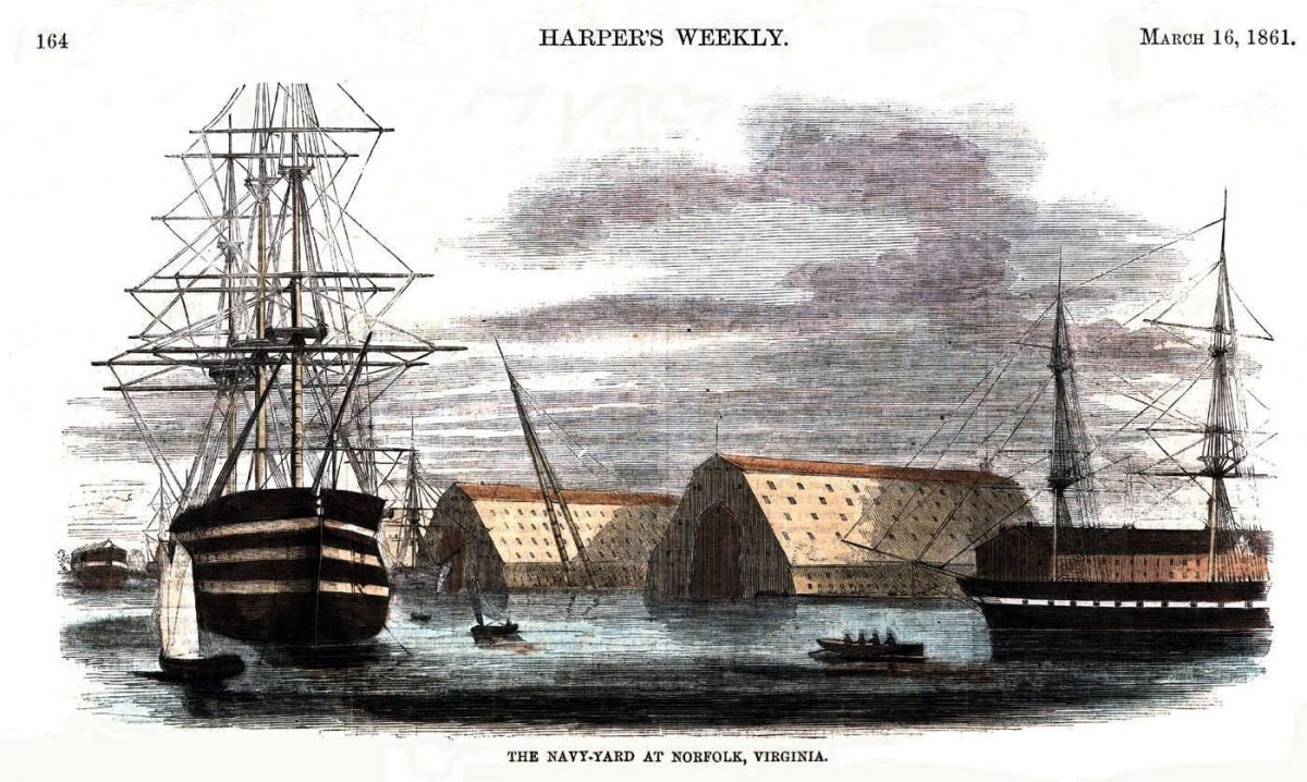 Gosport Navy Yard is Captured