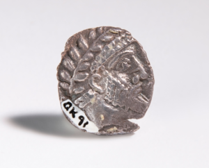 Obverse of Ancient Greek silver coin