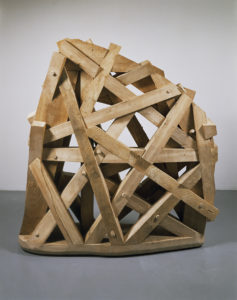 View of sculpture by Martin Puryear, 