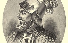 A portrait of Vasco Nunez de Balboa.