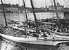 Bugeyes loaded with watermelon in Baltimore Harbor, 1931